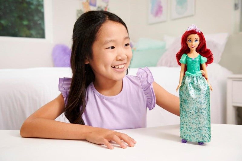 Mattel Disney Princess Toys, Ariel Fashion Doll, Sparkling Look with Red Hair, Blue Eyes & Tiara Accessory, Inspired by The Little Mermaid Movie : Toys & Games