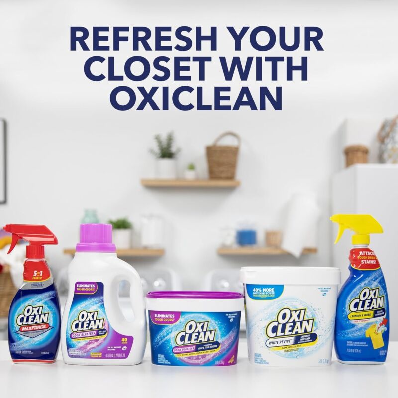 OxiClean Odor Blasters Versatile Odor and Stain Remover Powder, 5 lb : Health & Household