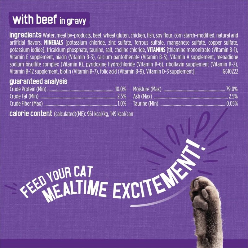 Purina Friskies Gravy Wet Cat Food Variety Pack, Meaty Bits - (24) 5.5 Oz.