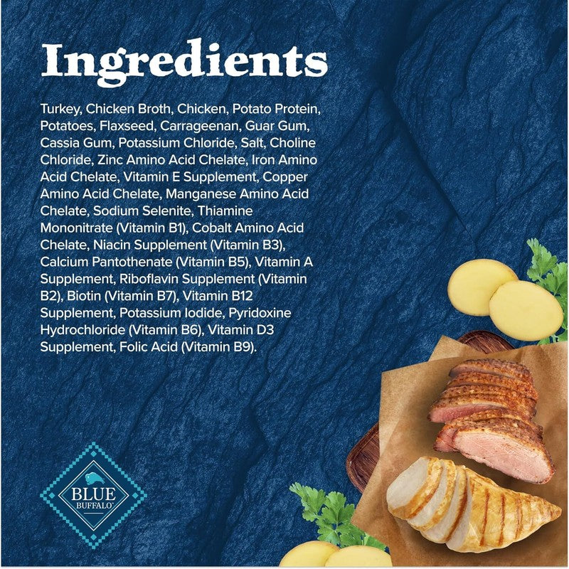 Blue Buffalo Wilderness Adult Wet Dog Food, High-Protein & Grain-Free, Made with Natural Ingredients, Turkey & Chicken Grill, 12.5-oz. Cans (12 Count): Pet Supplies: Amazon.com