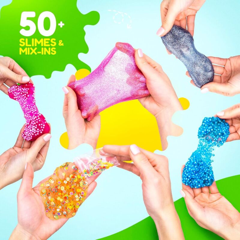 Ultimate Slime Kit for Girls 10-12 | Perfect Toys for Girls 7-12 Years Old | Complete DIY Slime Making Kit for Kids and Boys | Christmas Party Favors : Toys & Games