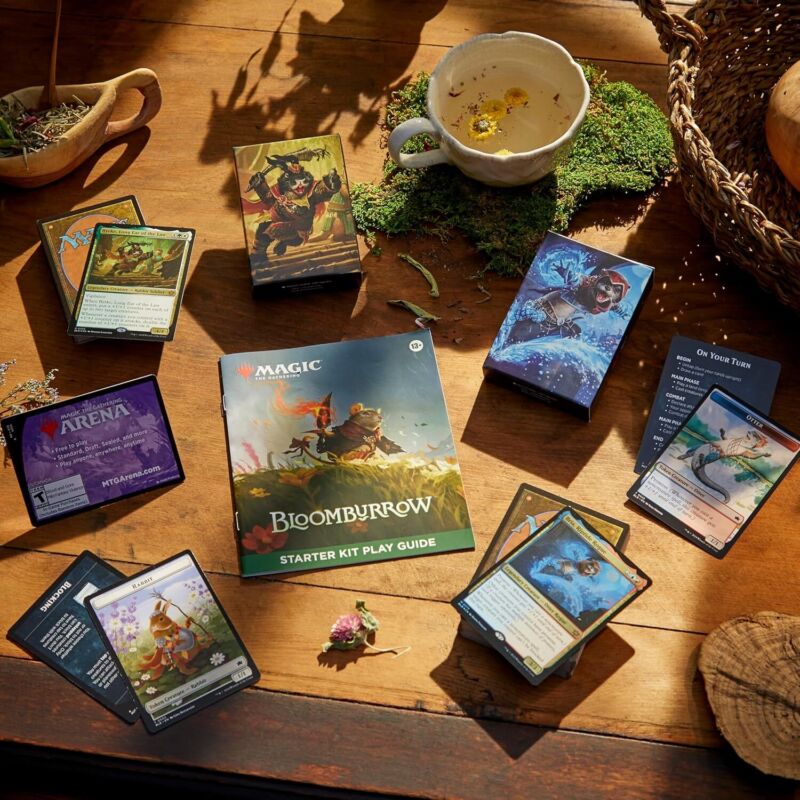Magic: The Gathering - Bloomburrow Starter Kit | Learn to Play Magic with 2 Bloomburrow-Themed Decks | 2 Player Collectible Card Game for Ages 13+