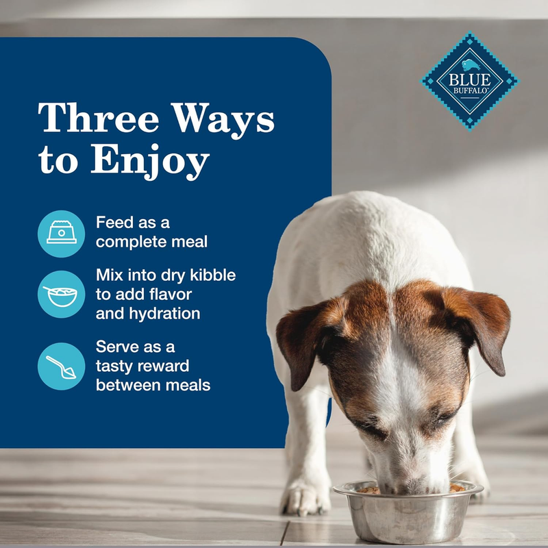 Blue Buffalo Homestyle Recipe Senior Wet Dog Food, Made with Natural Ingredients, Chicken Dinner with Garden Vegetables, 12.5-oz Cans (12 Count): Pet Supplies: Amazon.com