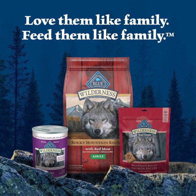 Blue Buffalo Wilderness Adult Wet Dog Food, High-Protein & Grain-Free, Made with Natural Ingredients, Turkey & Chicken Grill, 12.5-oz. Cans (12 Count): Pet Supplies: Amazon.com