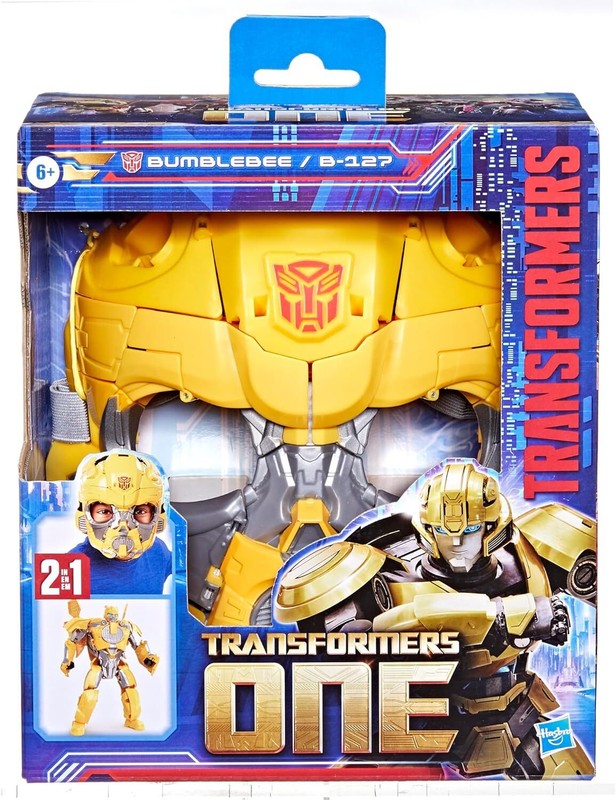 Transformers One 2 in 1 Bumblebee B-127 9.8 Inch Robot Action Figure, Converts to Mask, Interactive Toys for Boys and Girls Ages 6 and Up : Toys & Games
