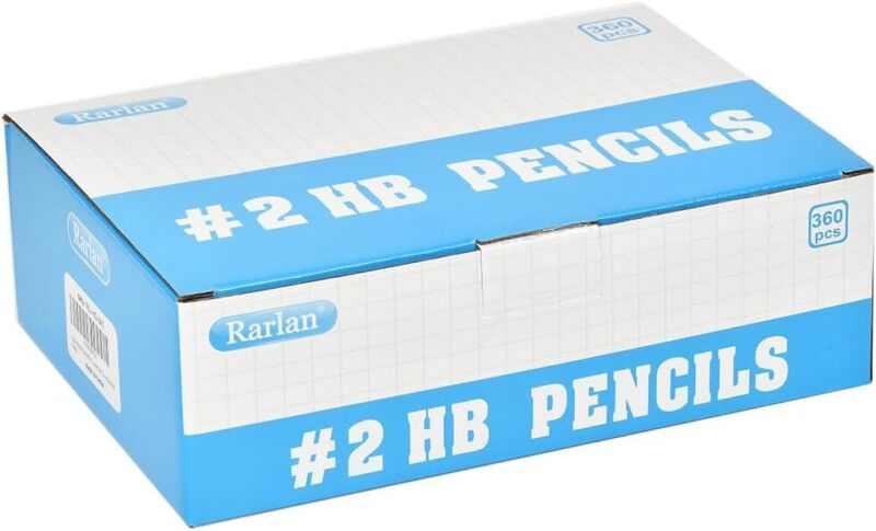 Rarlan Wood-Cased #2 HB Pencils, Pre-sharpened, 360 Count Bulk Pack : Office Products