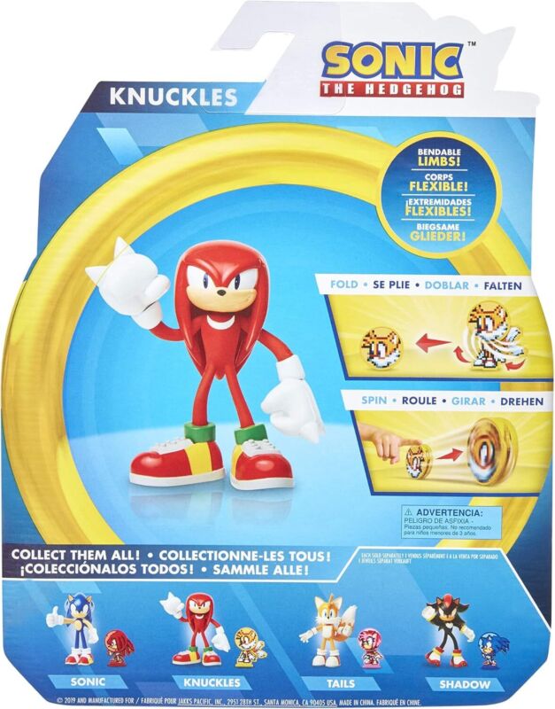 Sonic The Hedgehog 4" Knuckles Action Figure : Everything Else