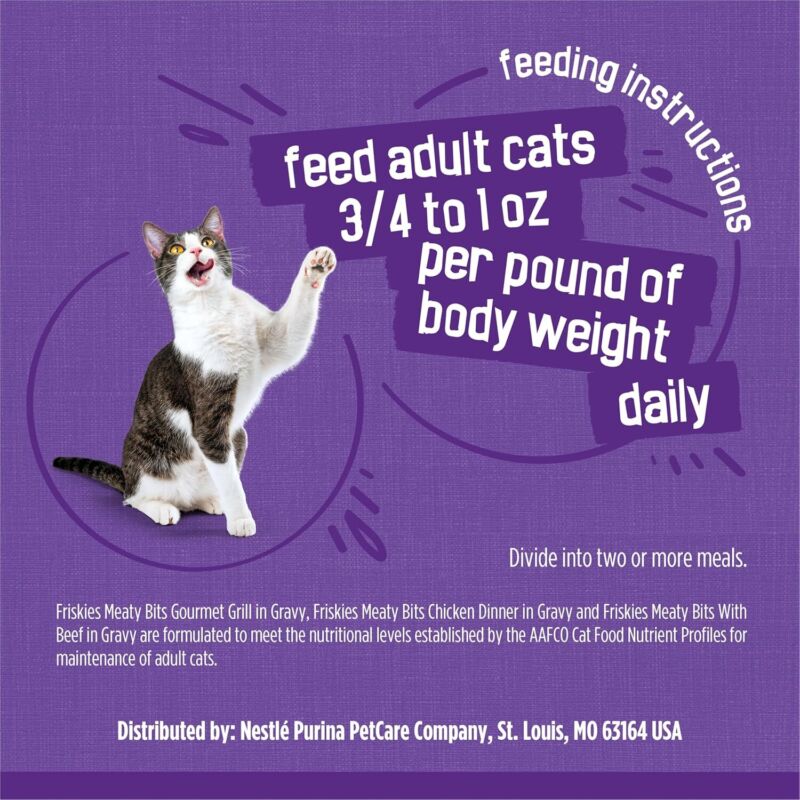 Purina Friskies Gravy Wet Cat Food Variety Pack, Meaty Bits - (24) 5.5 Oz.