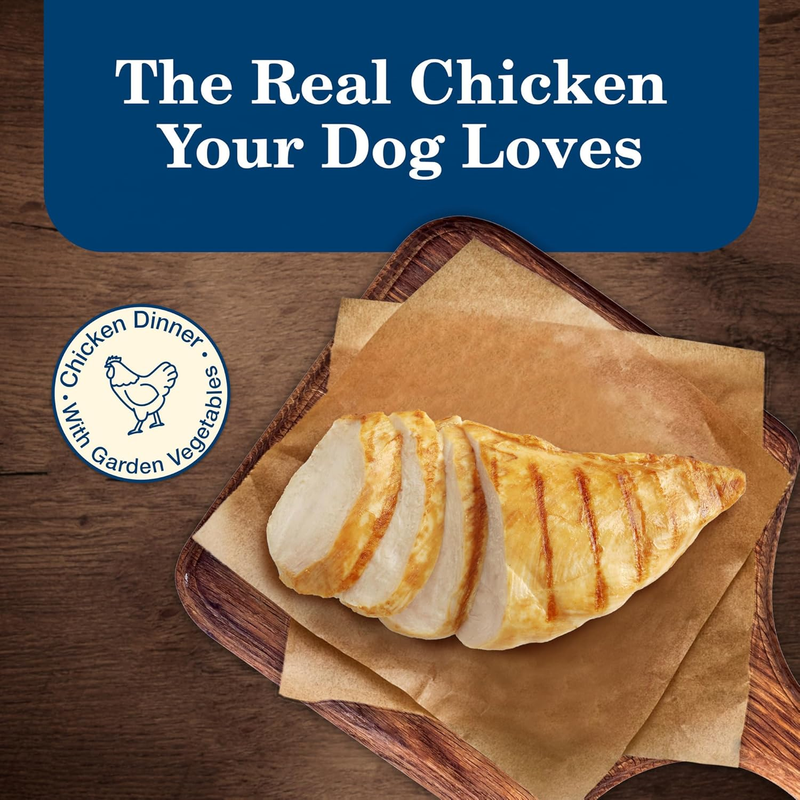 Blue Buffalo Homestyle Recipe Senior Wet Dog Food, Made with Natural Ingredients, Chicken Dinner with Garden Vegetables, 12.5-oz Cans (12 Count): Pet Supplies: Amazon.com