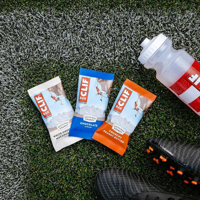 CLIF BAR - Crunchy Peanut Butter - Made with Organic Oats - Energy Bars - Non-GMO - Plant Based Protein Bars (15 Pack) : Health & Household