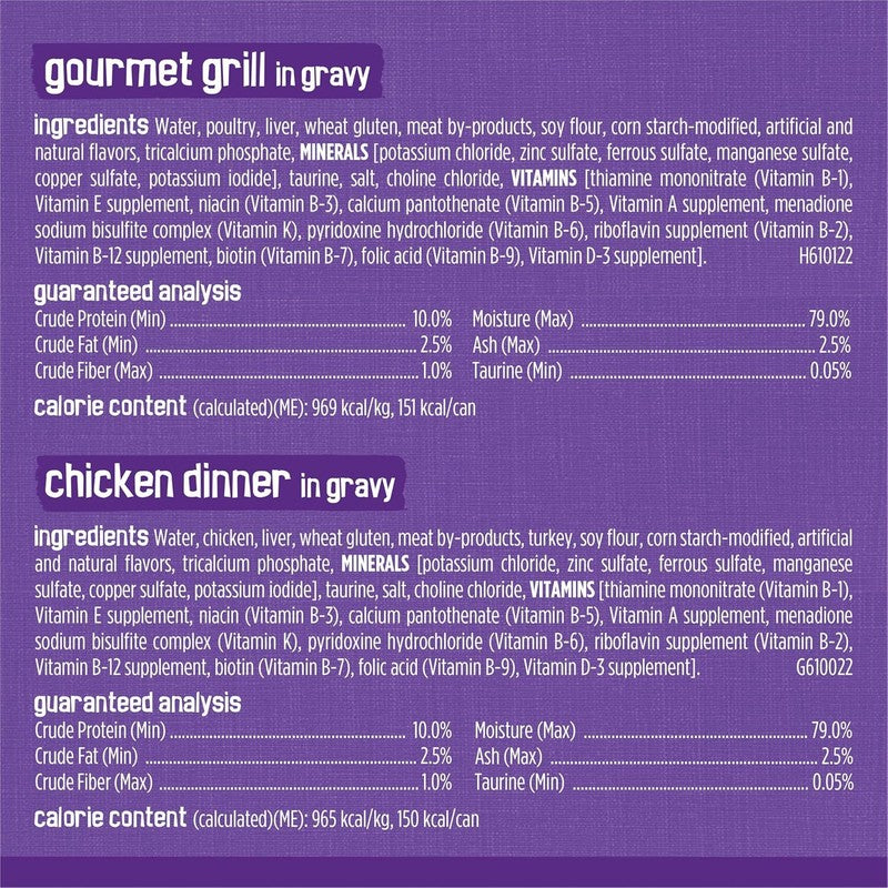 Purina Friskies Gravy Wet Cat Food Variety Pack, Meaty Bits - (24) 5.5 Oz.