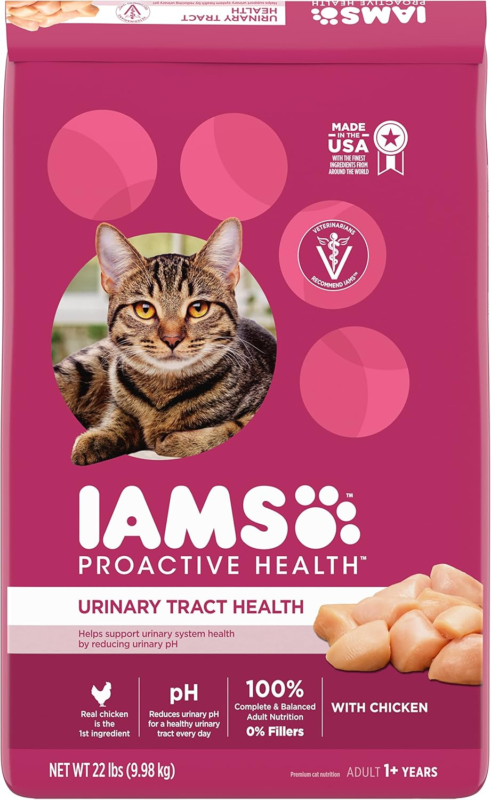 IAMS Proactive Health Adult Urinary Tract Healthy Dry Cat Food with Chicken 22lb