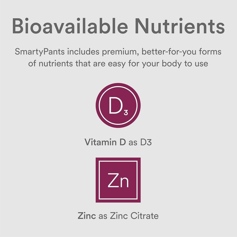 SmartyPants Kids Mineral Chews: Magnesium Citrate & Calcium Supplement with Vitamin D3, Vitamin C, K2, Zinc & Selenium for Immune Support, 60 Count (30 Day Supply)