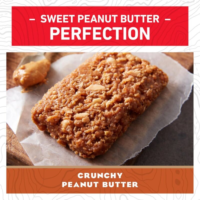 CLIF BAR - Crunchy Peanut Butter - Made with Organic Oats - Energy Bars - Non-GMO - Plant Based Protein Bars (15 Pack) : Health & Household