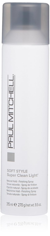 Paul Mitchell Super Clean Light Finishing Hairspray, Natural Hold, Touchable Finish, For Fine Hair, 9.5 oz. : Beauty & Personal Care