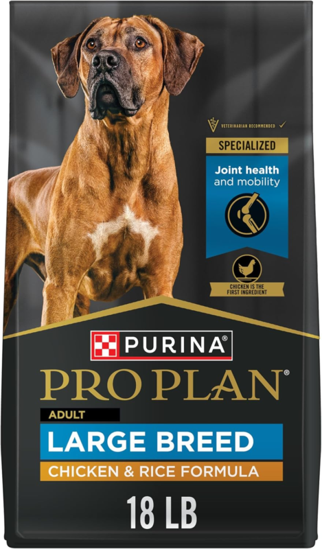 Purina Pro Plan High Protein, Digestive Health Large Breed Dog Food Dry, Chicken and Rice Formula - 18 lb. Bag: Dry Pet Food: Pet Supplies: Amazon.com