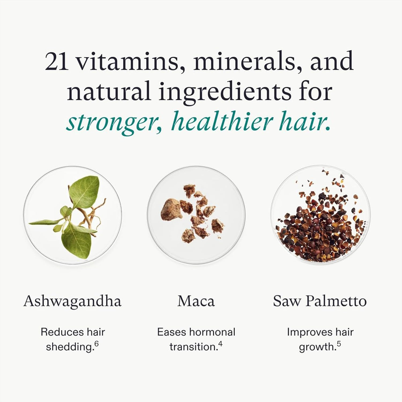 Nutrafol Women's Balance Hair Growth Supplements, Ages 45 and Up, Clinically Proven for Visibly Thicker Hair and Scalp Coverage, Dermatologist Recommended - 1 Month Supply : Beauty & Personal Care