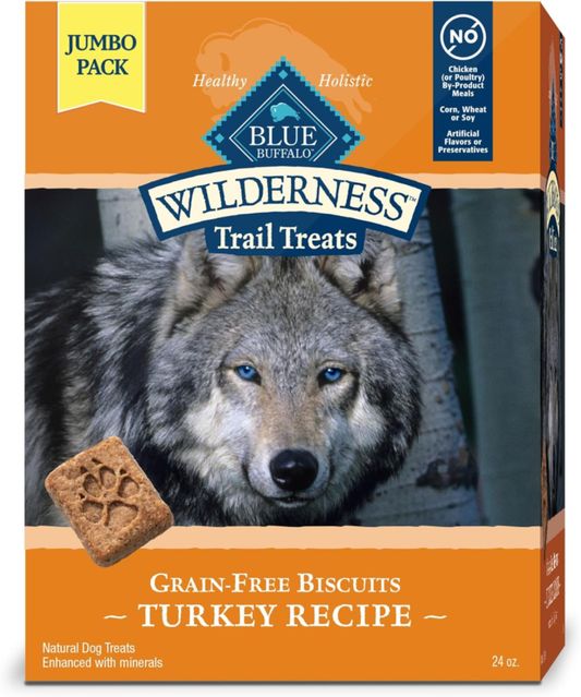 Blue Buffalo Wilderness Wild Bones Grain-Free Dental Chews Dog Treats, Medium, 10-oz Bag