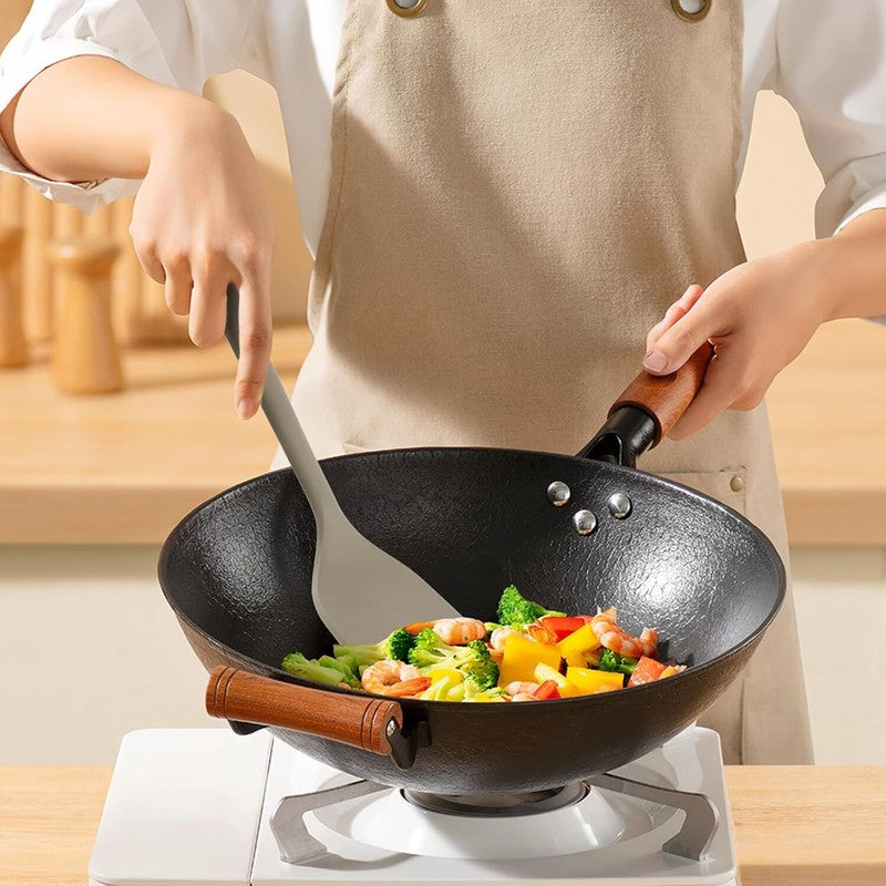 MOACC Silicone Kitchen Utensils Set 13" Heat Resistant BPA-Free Nonstick Light G