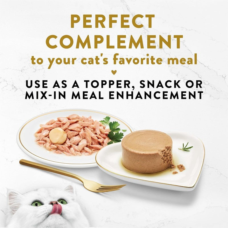Purina Fancy Feast Appetizers Lickable Grain Free Wet Cat Food Topper Light Meat Tuna Appetizer with Scallop - (Pack of 10) 1.1 oz. Trays : Pet Supplies