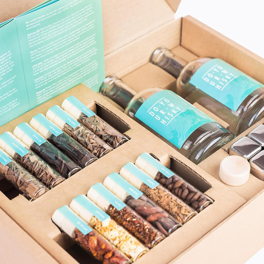 DO Your Whisky | DIY Whiskey Infusion Set | Whiskey Making Kit | 12 Woodchips & Botanicals | 6 Whiskey Stones & Recipe Guide Anniversary, or Birthday Gift for Him : Home & Kitchen
