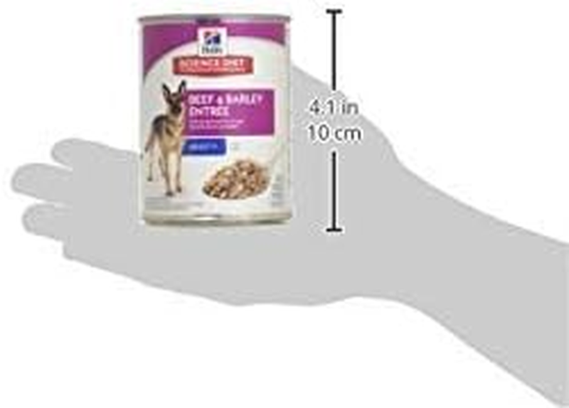 Hill's Science Diet Adult 7+, Senior Adult 7+ Premium Nutrition, Wet Dog Food, Beef & Barley Loaf, 13 oz Can, Case of 12