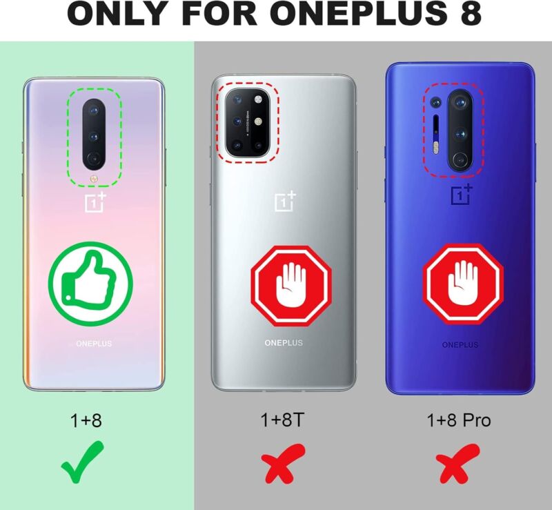 Shields Up OnePlus 8 Case with Kickstand Shockproof Slim Lightweight Black Cover
