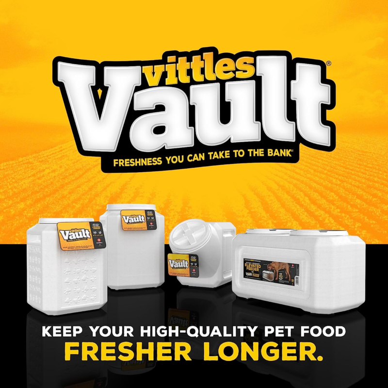 Pet Supplies : Gamma2 Vittles Vault Stackable Dog Food Storage Container with Sealing Lid, Up to 40 lbs Dry Pet Food Storage Container, USA-Made - [20.5"L x 12"W x 16.75"H] : Pet Food Storage Products : Amazon.com