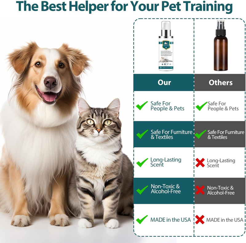 Acctndok Enhanced Cat Deterrent Spray, Natural Safe Cat Repellent Indoor and Outdoor, Effective Cat Scratch Deterrent Training Aid for Furniture, Sofas, Rugs, Curtain Protection (Citrus) : Pet Supplies