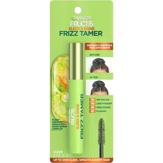 Garnier Fructis Sleek & Shine Frizz Tamer Slicking Hair Serum Wand for Frizz and Flyaways, 0.27 Fl Oz : Beauty & Personal Care