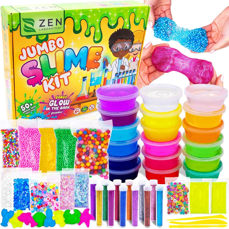 Ultimate Slime Kit for Girls 10-12 | Perfect Toys for Girls 7-12 Years Old | Complete DIY Slime Making Kit for Kids and Boys | Christmas Party Favors : Toys & Games