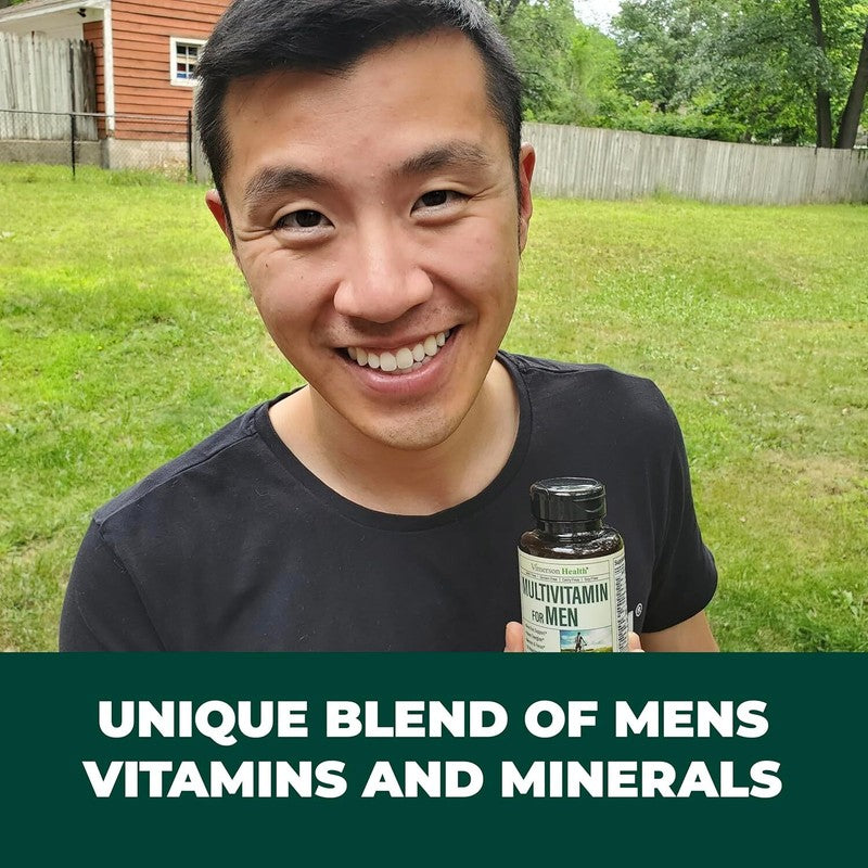 Multivitamin for Men with Vitamin A C D E B12 Zinc Energy Focus Health 60 Capsul