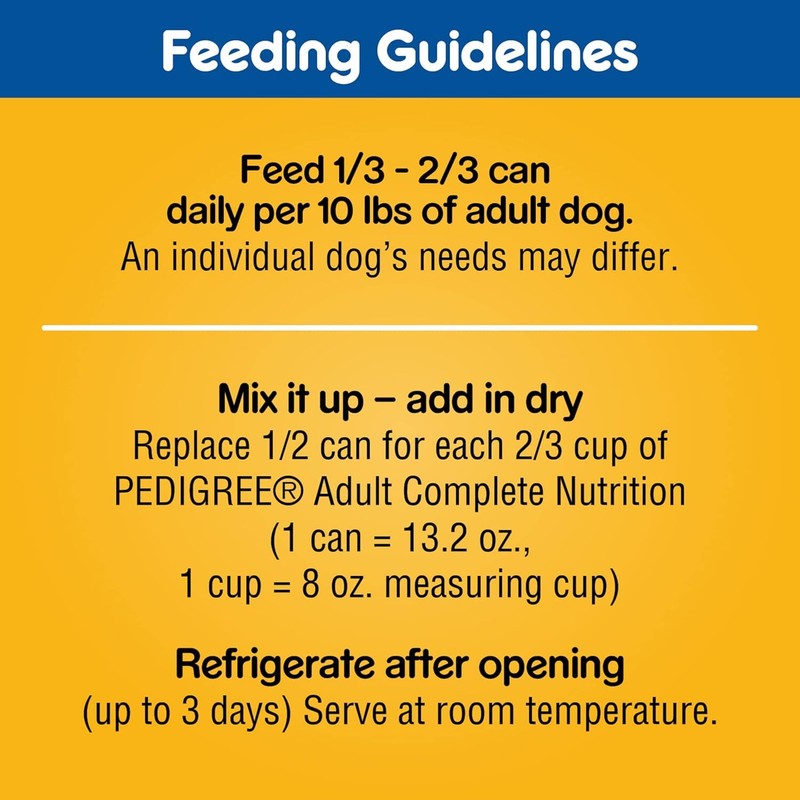 Pedigree Chopped Ground Dinner Wet Dog Food Filet Mignon & Beef Variety Pack, 13.2 oz. Cans (12 Count, Pack of 1): Pet Supplies: Amazon.com