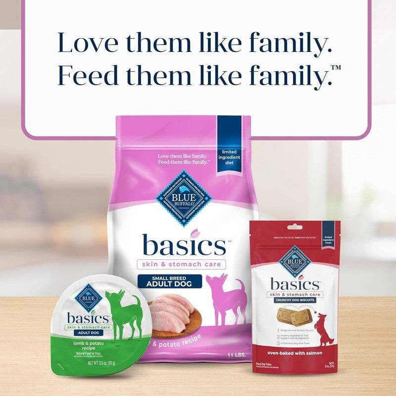 Blue Buffalo Basics Dry Dog Food for Small Breed Adult Dogs, Limited Ingredient Diet, Turkey Recipe, 11-lb. Bag