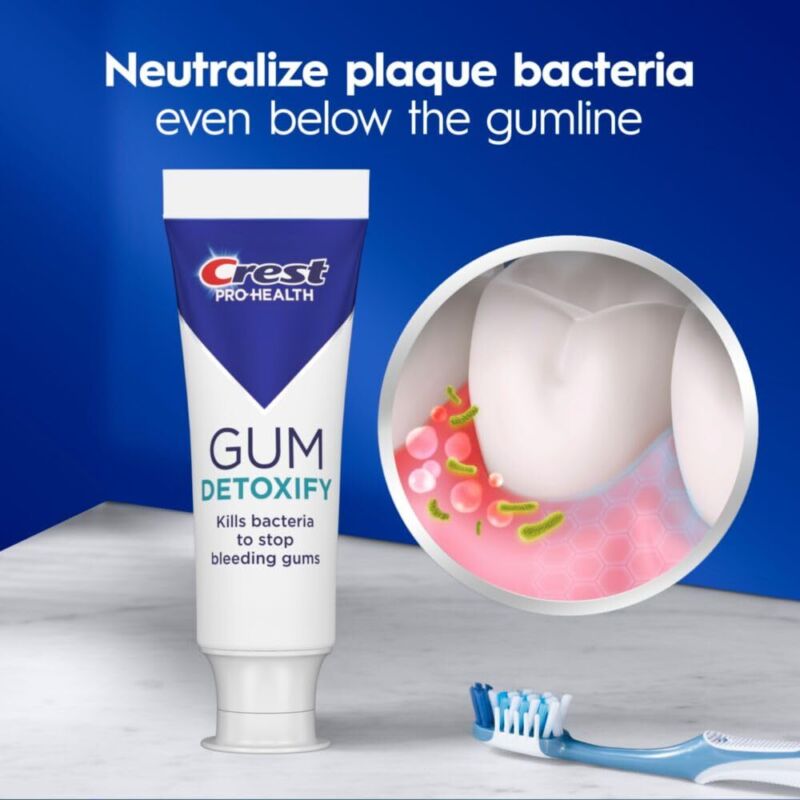 Crest Pro-Health Gum Detoxify Deep Clean Toothpaste, 4.8 oz Pack of 3 - Anticavity, Antibacterial Flouride Toothpaste, Clinically Proven, Gum and Enamel Protection, Plaque Control : Health & Household