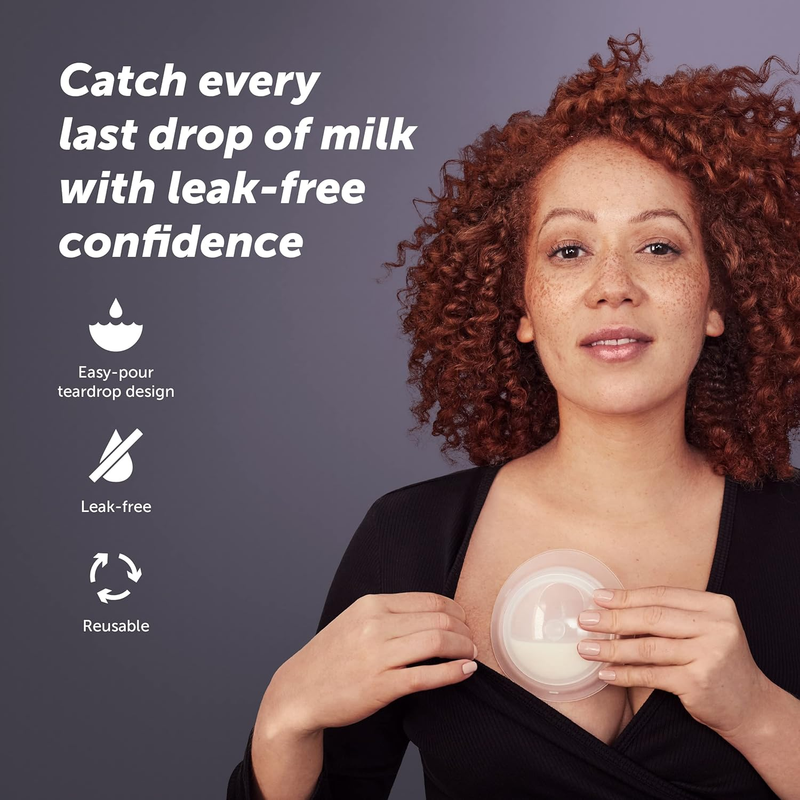 Elvie Catch Milk Collection Shells | Set of Two Discreet Leak-Protection Silicone Cups, Reuse Your Milk| Reusable Breast Shells Collect Up to 1oz | No More Wasted Milk or wasteful Breast Pads : Baby