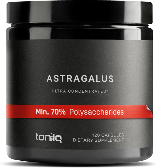Astragalus - Ultra High Potency 20:1 Extract with 70% Polysaccharides - Highly Concentrated - Third-Party Lab Tested - 120 Capsules : Health & Household