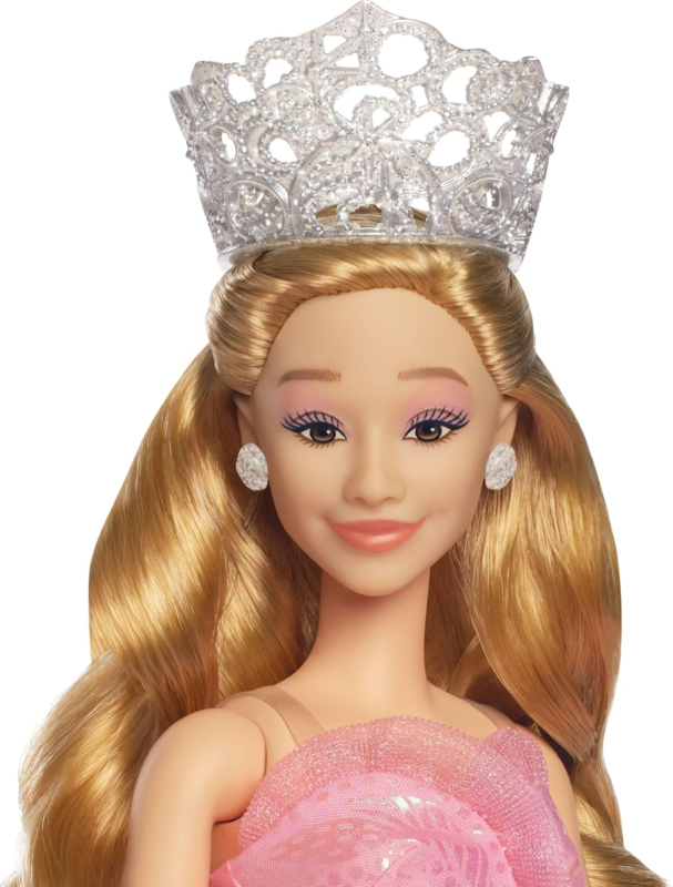 Mattel Universal Wicked Deluxe Glinda Fashion Doll & Accessories Including Crown & Scepter, Movie-Inspired Look with Posability : Ariana Grande: Toys & Games
