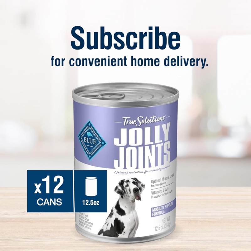 Blue Buffalo True Solutions Mobility Care Wet Dog Food for Adult Dogs, Made with Natural Ingredients, Chicken, 12.5-oz. cans (12 Count) : Pet Supplies
