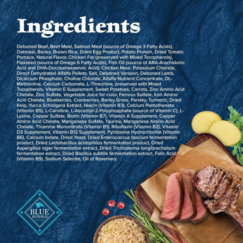 Blue Buffalo Wilderness Rocky Mountain Recipe High-Protein Dry Puppy Food with DHA, Made in the USA with Natural Ingredients Plus Wholesome Grains, Red Meat, 4.5-lb. Bag