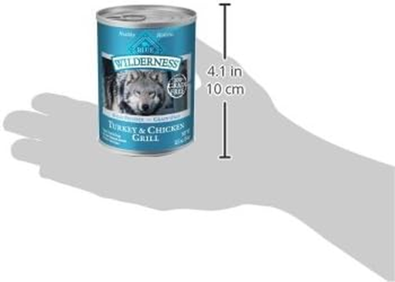 Blue Buffalo Wilderness Adult Wet Dog Food, High-Protein & Grain-Free, Made with Natural Ingredients, Turkey & Chicken Grill, 12.5-oz. Cans (12 Count): Pet Supplies: Amazon.com