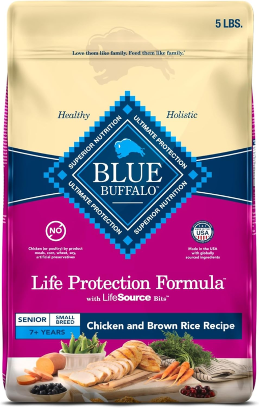 Hill's Science Diet Small & Mini, Senior Adult 7+, Small & Mini Breeds Senior Premium Nutrition, Dry Dog Food, Chicken, Brown Rice, & Barley, 4.5 lb Bag : Pet Supplies