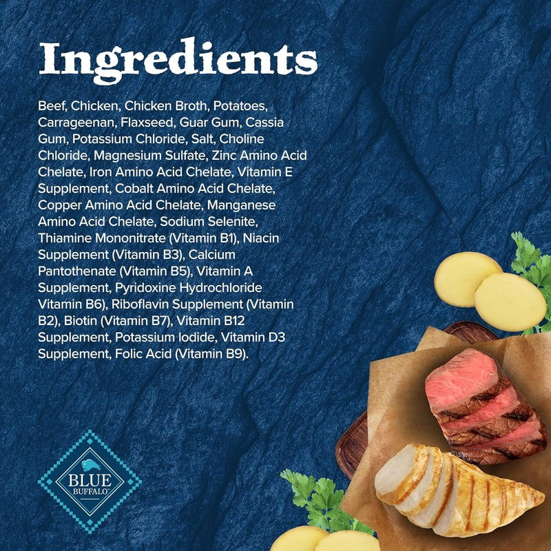 Blue Buffalo Wilderness Adult Wet Dog Food, High-Protein & Grain-Free, Made with Natural Ingredients, Beef & Chicken Grill, 12.5-oz. Cans, 12 Count: Pet Supplies: Amazon.com