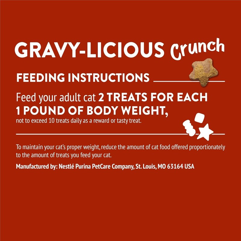 Purina Friskies Cat Treats, Party Mix Gravy-licious Crunch Chicken (6)x 6 oz