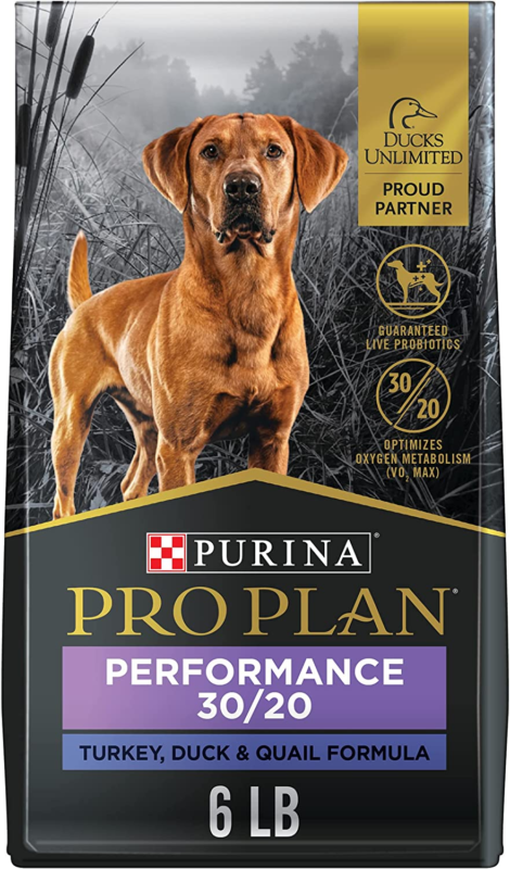 Purina Pro Plan Sport Performance 30/20 Turkey, Duck & Quail Formula Dry Dog Food - 6 lb. Bag : Pet Supplies