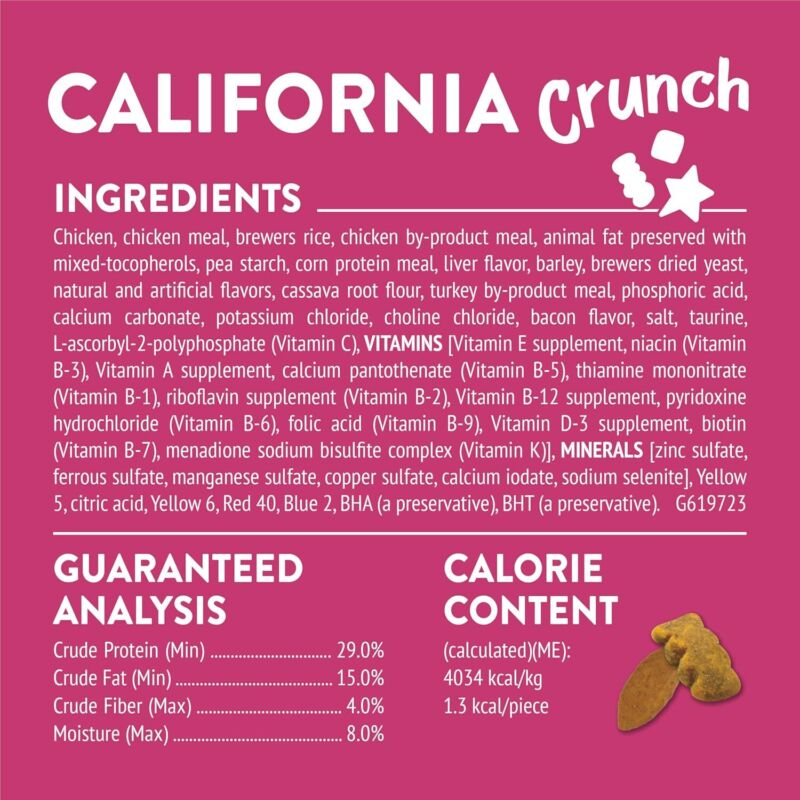 Purina Friskies Cat Treats, Party Mix California Crunch With Chicken - (Pack of 6) 6 oz. Pouches : Pet Supplies