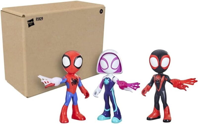 Spidey and his Amazing Friends Supersized Hero Multipack, 3 Large Action Figures, Marvel Preschool Super Hero Toy, Ages 3 and Up, 9 Inches (Amazon Exclusive) : Toys & Games