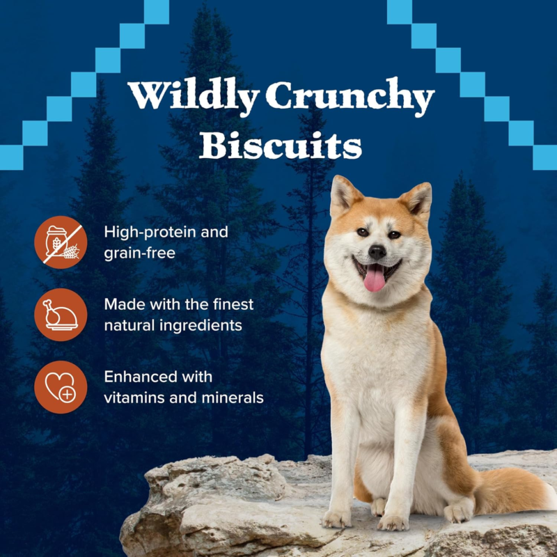 Blue Buffalo Wilderness Wild Bones Grain-Free Dental Chews Dog Treats, Medium, 10-oz Bag