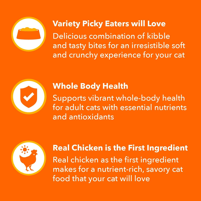 Iams Healthy Enjoyment Dry Cat Food Chicken & Salmon Recipe, 3 lb. Bag