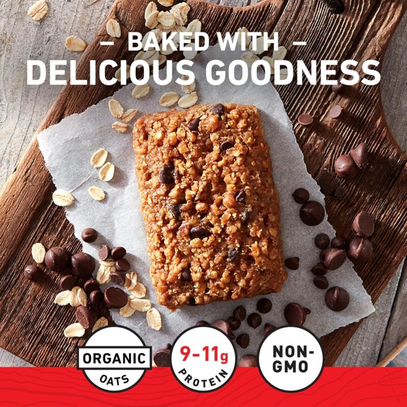 CLIF BAR - Chocolate Chip - Made with Organic Oats - Energy Bars - Non-GMO - Plant Based Protein Bars (15 Pack) : Health & Household